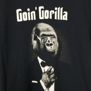 Goin' Gorilla black t shirt size med